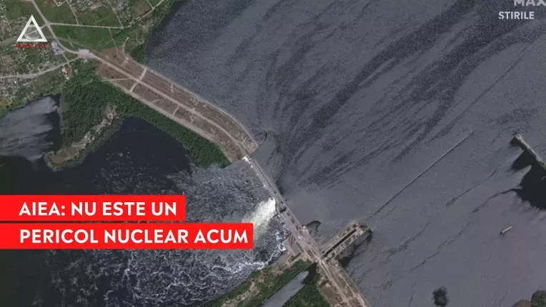 AIEA a anuntat ca nu exista, deocamdata, vreun pericol nuclear dupa distrugerea barajului