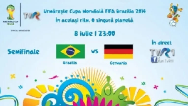 Campionatul Mondial de Fotbal 2014 din Brazilia: PROGRAM SEMIFINALE  