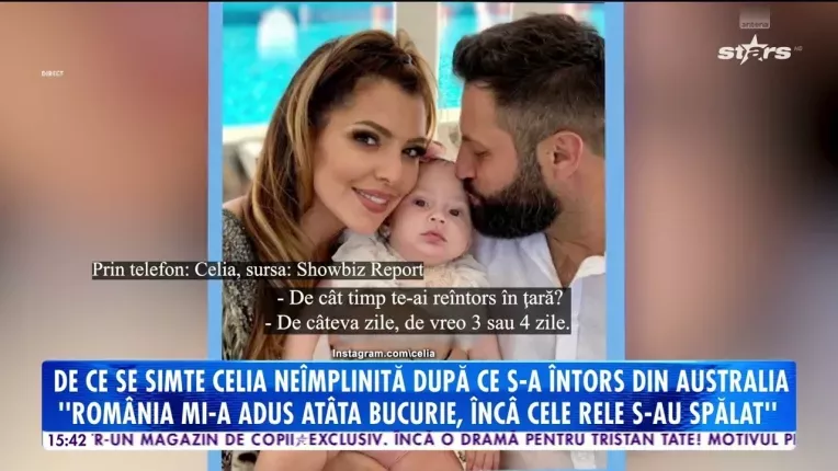 De ce se simte Celia neimplinita dupa ce s-a intors din Australia