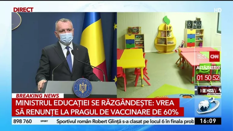 Elevii s-ar putea intoarce la cursuri saptamana viitoare chiar daca profesorii nu sunt vaccinati