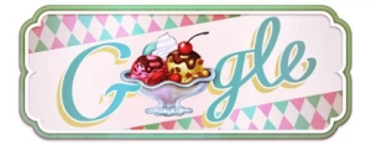 Google sarbatoreste printr-un logo special inghetata Sundae