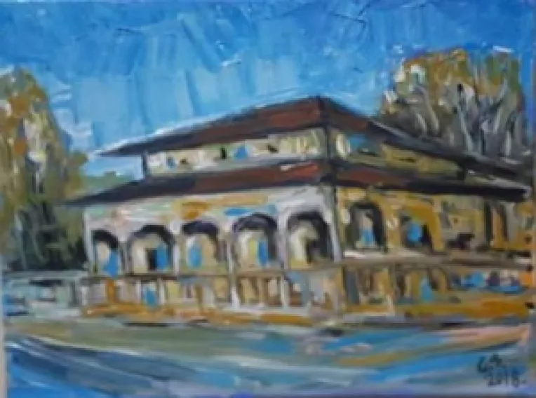 Jimmy Stanescu abordeaza in picturile sale natura statica si peisajul citadin