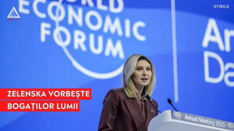 Olena Zelenska vorbeste la Forumul Economic Mondial de la Davos