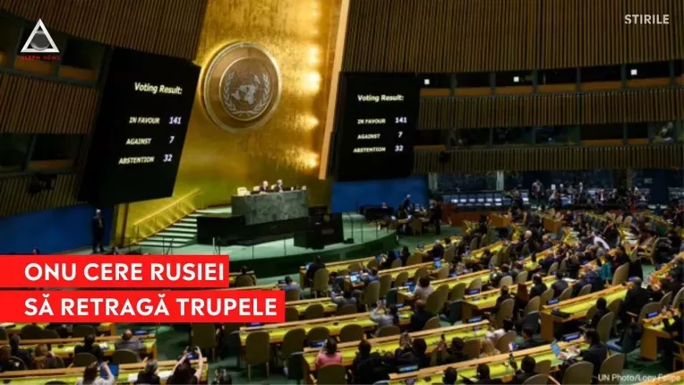 ONU cere Rusiei retragerea imediata a trupelor din Ucraina