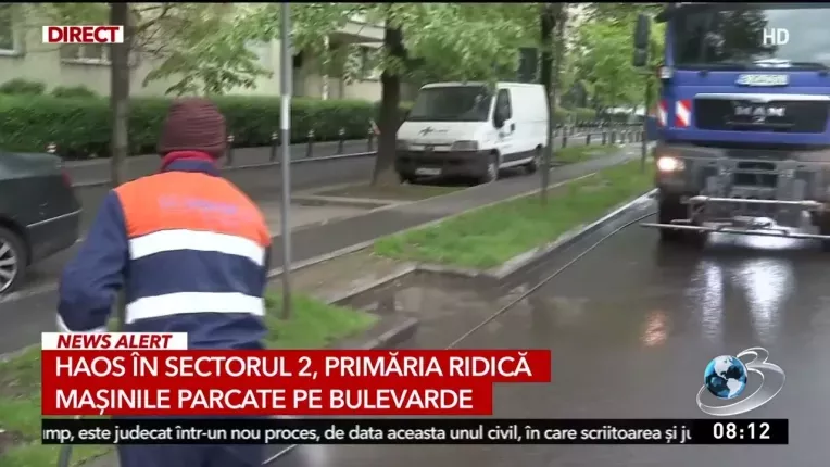 Primaria Sectorului 2 ridica masinile parcate pe bulevarde