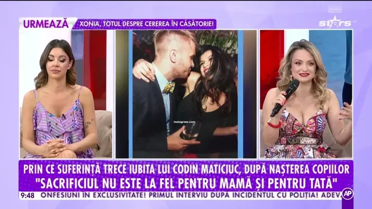 Prin ce suferinta trece iubita lui Codin Maticiuc, dupa nasterea copiilor