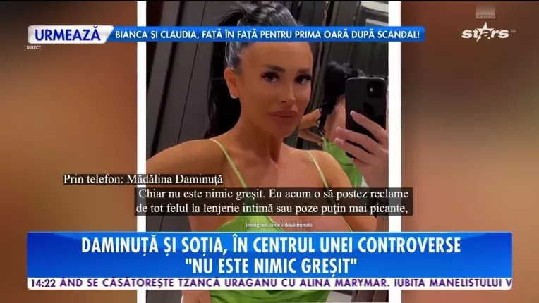 Sotia lui Cristian Daminuta si-a facut cont pe o platforma pentru adulti!